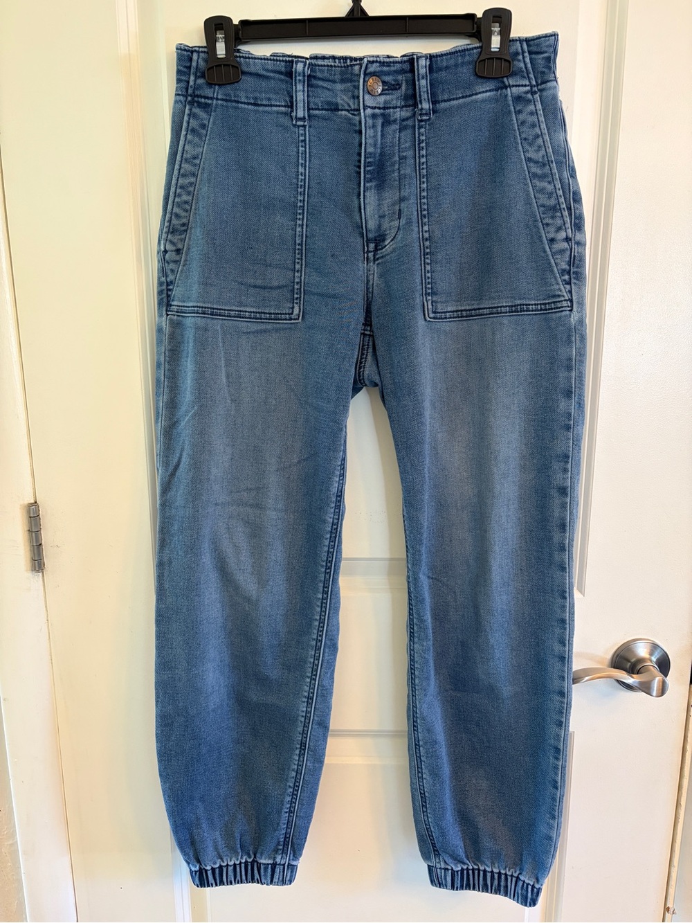 J. Crew Utility Jogger Jeans "Signature Stretch+" - Size 27, Light Wash